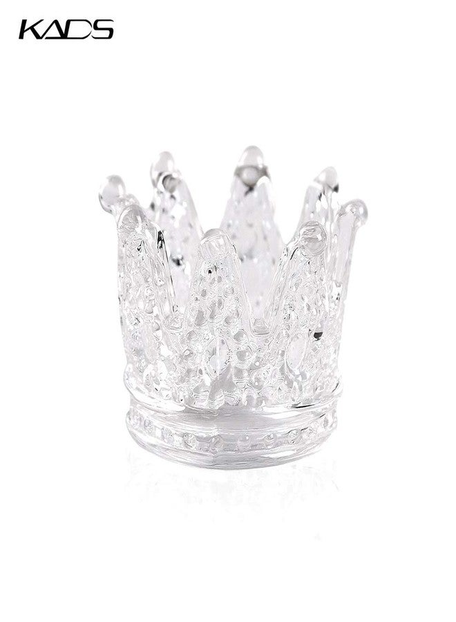 KADS 2 PCS Crown Nair Art Acrylic Liquid Powder Glass Dappen Dish Cup Nails Art Pen Holder Nail Crystal Bowl Dapping Dish Glass Crystal Cup - Image 2